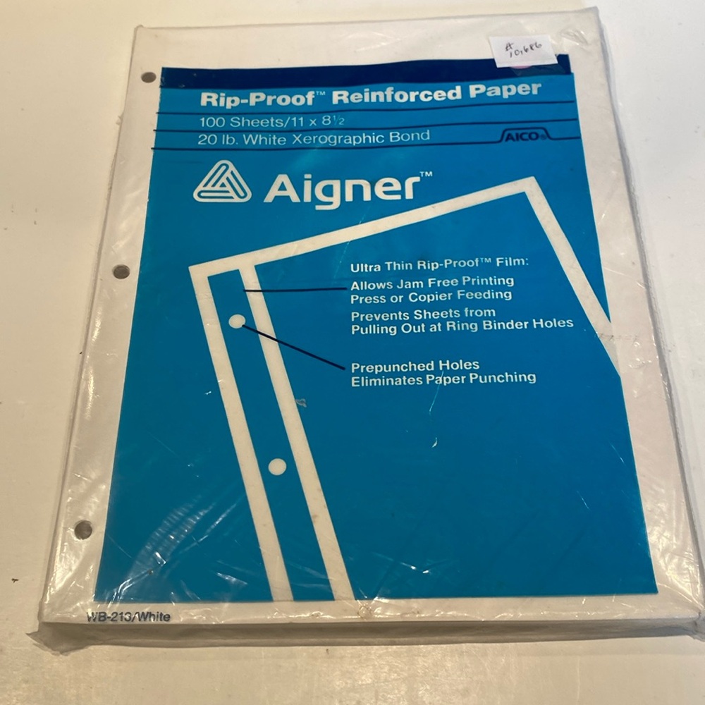 NIP One Package Aigner Rip-Proof Reinforced Paper